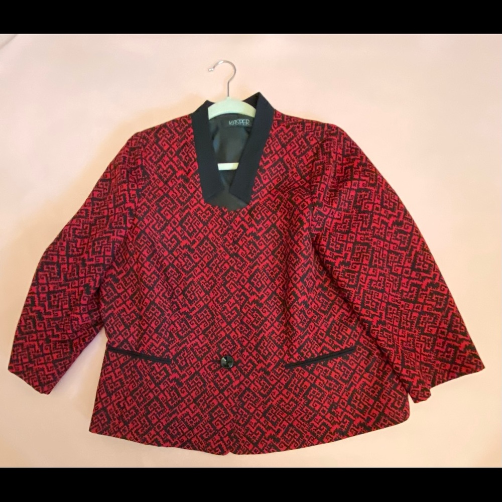 Kasper Black red jacket worn twice.